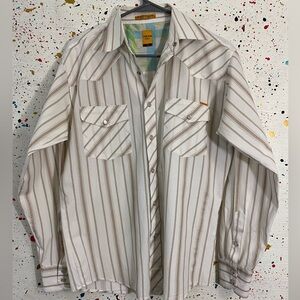 Corleoni Italy Western Cowboy Mens SM Long Sleeve Pearl Snap